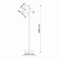 Lampa podłogowa PARIS 3xGU10 czarna