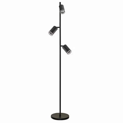 Lampa podłogowa PARIS 3xGU10 czarna