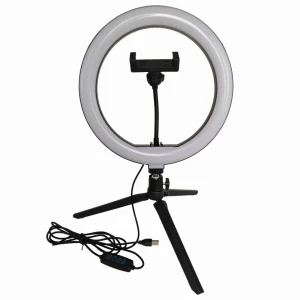 SELFIE LED 26cm niska USB 10W 2700~4000~6500K Lampa pierścieniowa