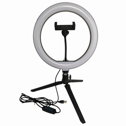 Lampa pierścieniowa SELFIE LED 26cm niska USB 10W 2700~4000~6500K