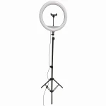SELFIE LED 36cm wysoka USB 15W 2700~4000~6500K Lampa pierścieniowa podłogowa