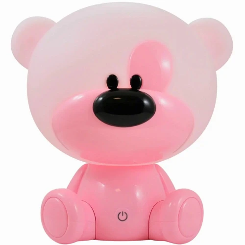 Lampka dekoracyjna MIŚ BIBI LED Różowy 3000K akumulator + przewód USB-C