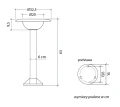 Lampa stojąca zewnętrzna Febe czarny wys. 63cm. E27 IP65