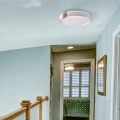 Plafon z pilotem IR ARLETTA 40 biały | szary LED Ø38 48W 3000-6000K IP44