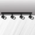Lampa ścienno-sufitowa LYNX 4xGU10 czarna ruchoma