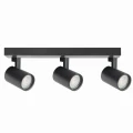 Lampa ścienno-sufitowa LYNX 3xGU10 czarna ruchoma