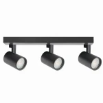 LYNX 3xGU10 czarna ruchoma Lampa ścienno-sufitowa