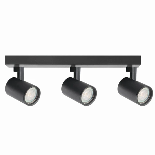 Lampa ścienno-sufitowa LYNX 3xGU10 czarna ruchoma