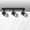 Lampa ścienno-sufitowa LYNX 3xGU10 czarna ruchoma