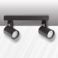 Lampa ścienno-sufitowa LYNX 2xGU10 czarna ruchoma
