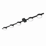 JOY czarna 5xGX53 żarówki w zestawie Lampa ścienno-sufitowa 