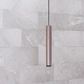 Lampa wisząca tuba LUNGOMARE szaro-czarna 1xGU10