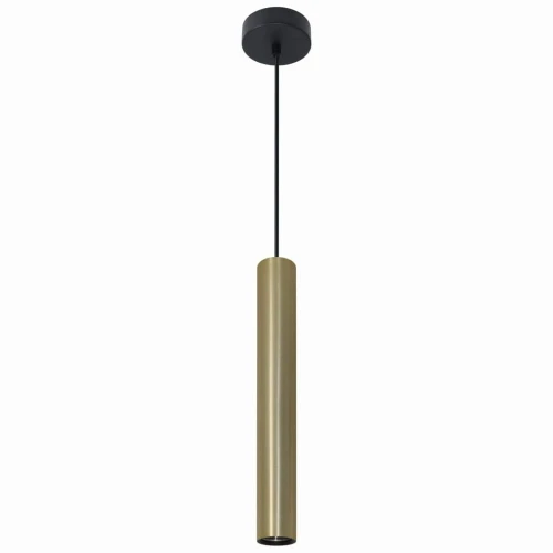 Lampa wisząca tuba LUNGOMARE złoto-czarna 1xGU10