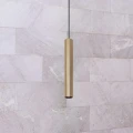 Lampa wisząca tuba LUNGOMARE złoto-czarna 1xGU10