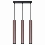 LUNGOMARE szaro-czarna 3xGU10 Lampa wisząca tuba