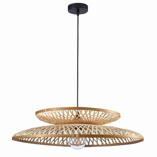 Lampa wisząca BALI beżowa Ø60 1xE27