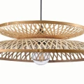 Lampa wisząca BALI beżowa Ø60 1xE27