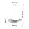 Lampa wisząca CAPRI beżowa Ø60 1xE27