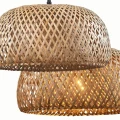 Lampa wisząca KORFU beżowa Ø38 1xE27