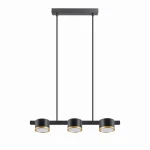 MIRELLA czarny-złoty 3xGX53 Lampa wisząca - żarówki LED w komplecie