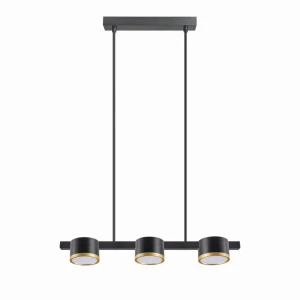 MIRELLA czarny-złoty 3xGX53 Lampa wisząca - żarówki LED w komplecie