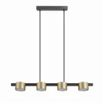 MIRELLA złoty-czarny 4xGX53 Lampa wisząca - żarówki LED w komplecie 