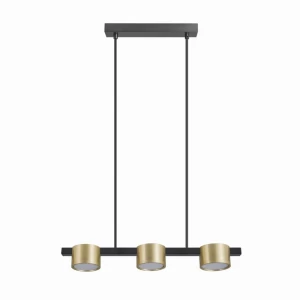 MIRELLA złoty-czarny 3xGX53 Lampa wisząca - żarówki LED w komplecie