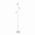 Lampa podłogowa MARIBEL 3xGU10 biało-złota + białe pierścienie