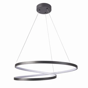 ZEFIRA LED Ø60cm antracyt 52W 4000K Lampa wisząca