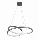 ZEFIRA LED Ø50cm antracyt 40W 4000K Lampa wisząca