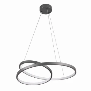 ZEFIRA LED Ø50cm antracyt 40W 4000K Lampa wisząca