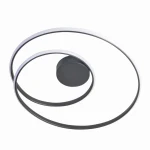 ZEFIRA LED Ø50cm antracyt 40W 4000K Lampa sufitowa
