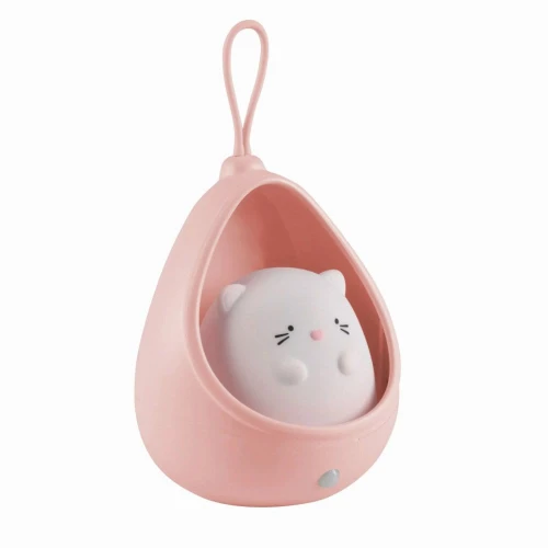Lampka dekoracyjna KITTY LED czujnik PIR różowa
