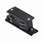 Łącznik prosty mini czarny do szynoprzewodu 3-fazowego