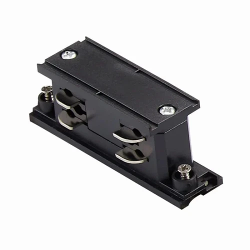 Łącznik prosty mini czarny do szynoprzewodu 3-fazowej