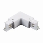 Łącznik kątowy L lewy biały do szynoprzewodu 3-fazowego