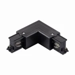 Łącznik kątowy L lewy czarny do szynoprzewodu 3-fazowego