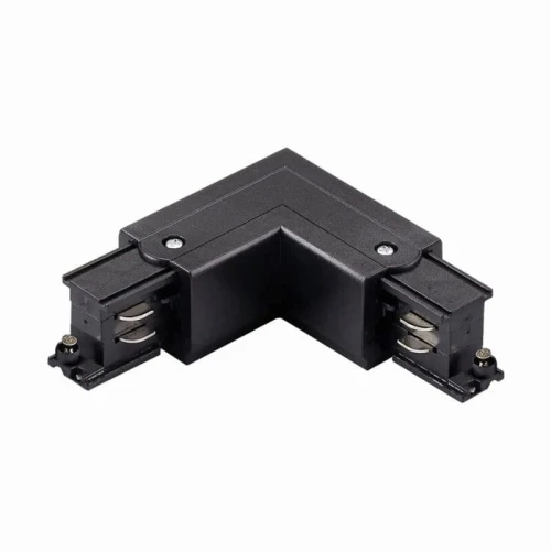 Łącznik kątowy L lewy czarny do szynoprzewodu 3-fazowego