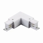 Łącznik kątowy L prawy biały do szynoprzewodu 3-fazowego