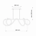 Lampa wisząca LED EMMA złota 4000K 38w 4450lm