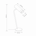 Lampa stołowa FADO biało-złota 1xGU10
