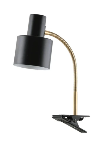 Lampka stołowa z klipsem Vogue czarny E27