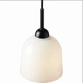 Lampa wisząca Glow czarny | opal Ø12 E14