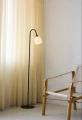 Lampa podłogowa Glow czarny | opal Ø12 E14