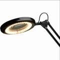 Lampa zaciskowa z lupą Magni Archi czarna Ø21,5cm. LED 7W 3000K