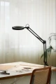Lampa zaciskowa z lupą Magni Archi czarna Ø21,5cm. LED 7W 3000K