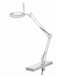 Magni Archi biała Ø21,5cm. LED 7W 3000K Lampa zaciskowa z lupą