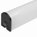 Kinkiet łazienkowy nad lustro z włącznikiem ALEX 41 czarny LED 8W 4000K IP44 szer. 41cm. 328625 | 5901508328625