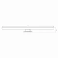 Kinkiet łazienkowy nad lustro SAMOS 90 czarny LED 15W 4000K IP44 szer. 90cm. goldlux 328601 | 5901508328601