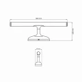 Kinkiet łazienkowy nad lustro ARMONA 40 chrom LED 6W 4000K nad lustro IP44 szer. 40cm. goldlux 328571 | 5901508328571